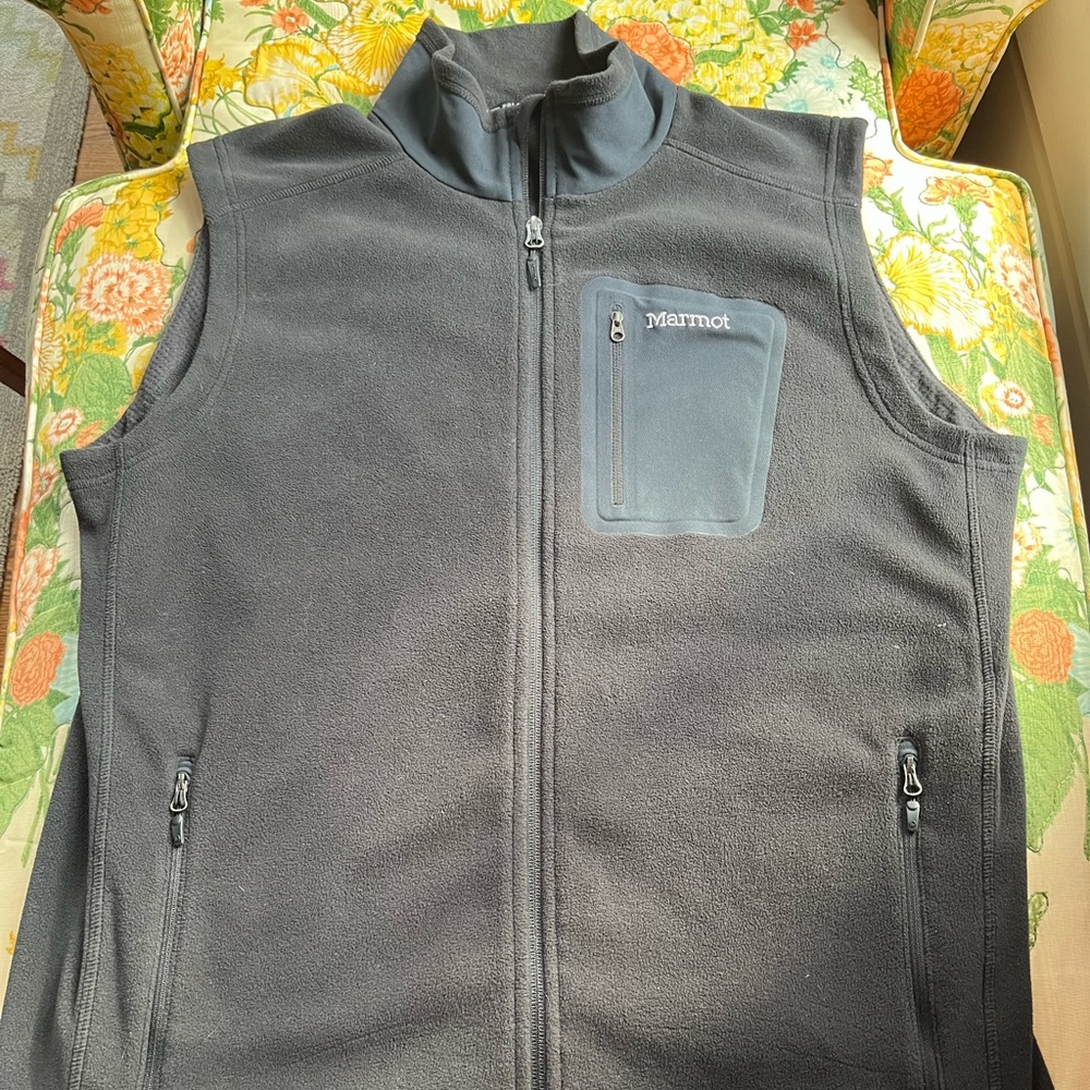 Mens Marmot fleece vest XL black